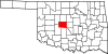 Map of Oklahoma highlighting Canadian County.svg