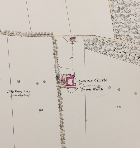 File:Map showing the area of the former Lundie Castle.png