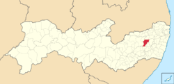 Location in Pernambuco state