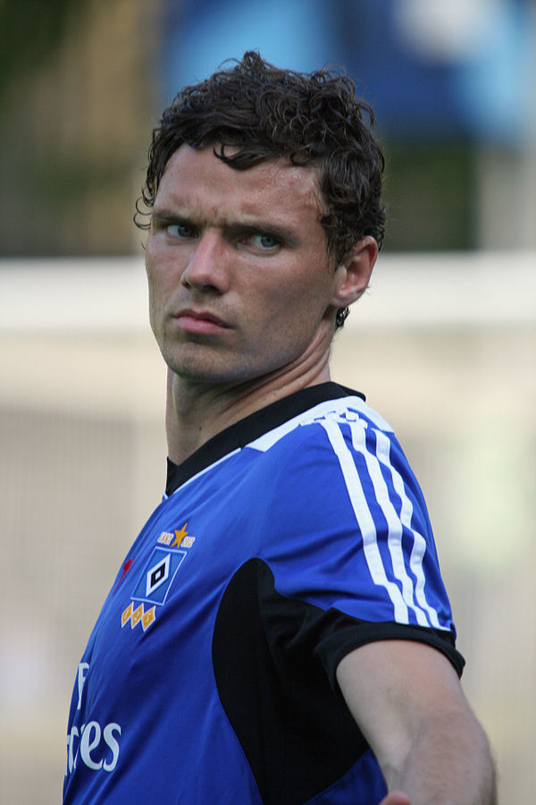 Berg on training with Hamburger SV