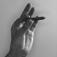 A cigarillo blunt. Marijuana blunt.jpg