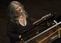 Martha Argerich, widely regarded as one of the greatest pianists of the second half of the 20th century Martha Argerich concierto.jpg