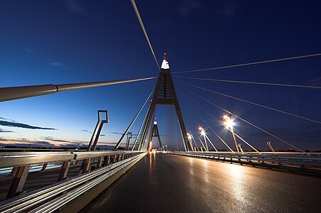 Megyeri bridge, in Hungary.