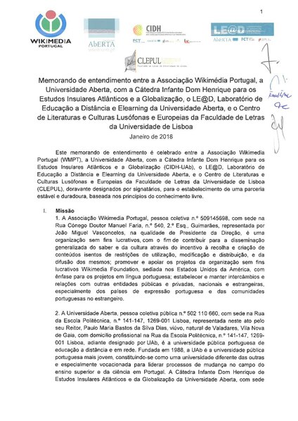 File:Memorando de entendimento entre Wikimedia Portugal, UAb, CIDH, LE@D e CLEPUL - 25.01.2018.pdf