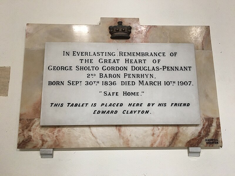 File:Memorial to George Douglas-Pennant, 2nd Baron Penrhyn.jpg