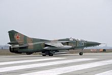 Sowjetische MiG-23UB in Finsterwalde