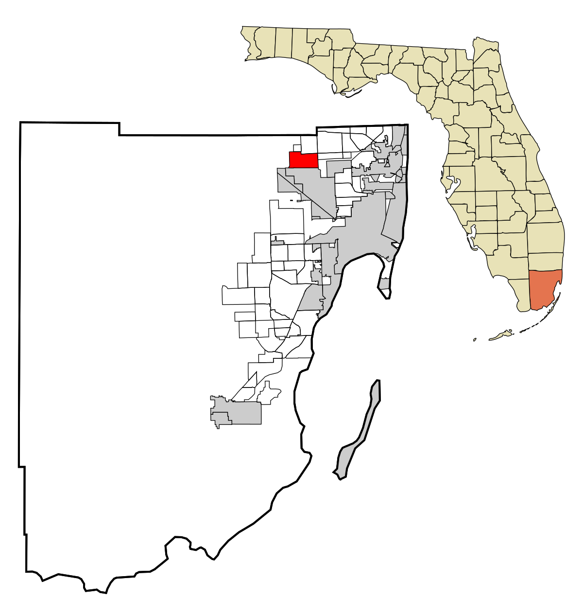 Miami Lakes Florida Map Miami Lakes, Florida   Wikipedia