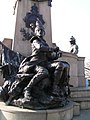 Drummer at King’s Liverpool Regiment Memorial, en:St John's Gardens, Liverpool.