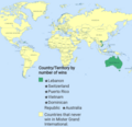 Countries and territories who never won at Mister Grand International as of 2023.