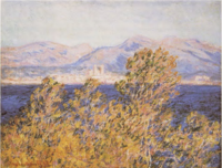 Antibes Seen from the Cape, Mistral Wind Monet - Wildenstein 1996, 1174.png