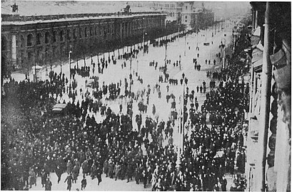 Manifestazioa, Nevski Prospekt kalean.