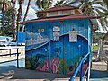 Mural de Lalo Luque (Lalone) en la playa de La Caleta, 2023-10-10.