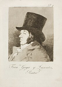 Capricho No. 1: Francisco Goya y Lucientes, pintor (Francisco Goya y Lucientes, painter)