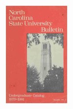 Thumbnail for File:NC State University Bulletin, Undergraduate Catalog, 1979-1981.pdf