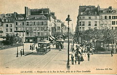 LE HAVRE - Perspective de la rue de Paris, prise de la Place Gambetta