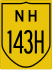 National Highway 143H marker