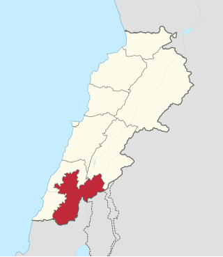 <span class="mw-page-title-main">Nabatieh Governorate</span> Governorate of Lebanon