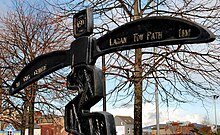 National Cycle Network milepost, Belfast National Cycle Network milepost, Belfast (geograph 2307098).jpg