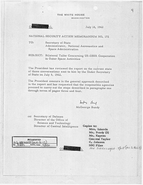 File:National Security Action Memorandum No. 172 Bilateral Talks Concerning US-USSR Cooperation in Outer Space Activities - NARA - 193558.jpg