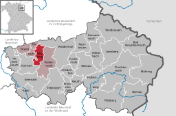 Läget för Neusorg i Landkreis Tirschenreuth