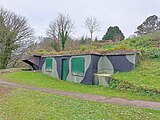 No.2 Gun Floor & War Shelter (B.O.P in background)