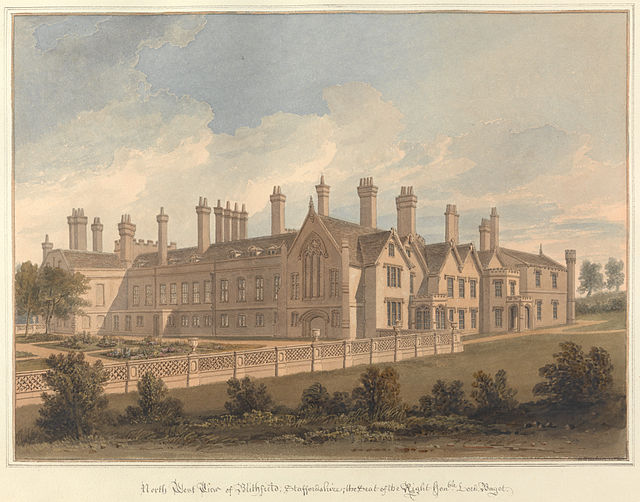Blithfield Hall, c.1850