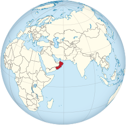Oman on the globe (Afro-Eurasia centered).svg