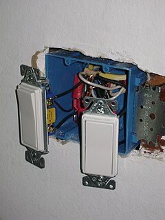 Light switch Type of switch in electrical wiring