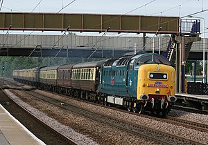 Over 50 years old, 'Deltic' 55022 'Royal Scots Grey' roars on. - panoramio.jpg