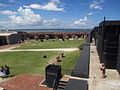 The interior of Fort Sumter from the top of the fort