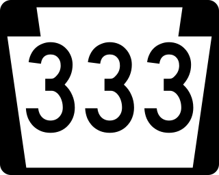 <span class="mw-page-title-main">Pennsylvania Route 333</span> State highway in Pennsylvania, US