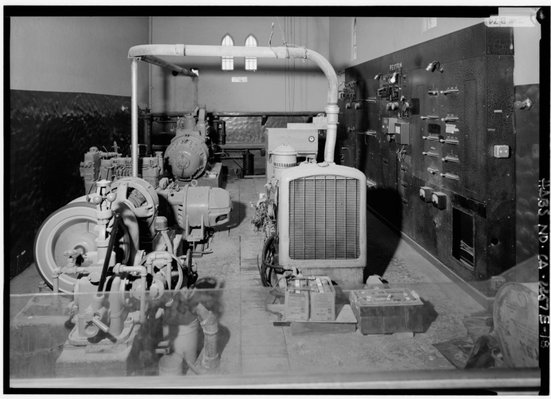 File:POWER ROOM INTERIOR, GENERAL VIEW - Death Valley Ranch, Power House, Death Valley Junction, Inyo County, CA HABS CAL,14-DVNM,1-E-18.tif