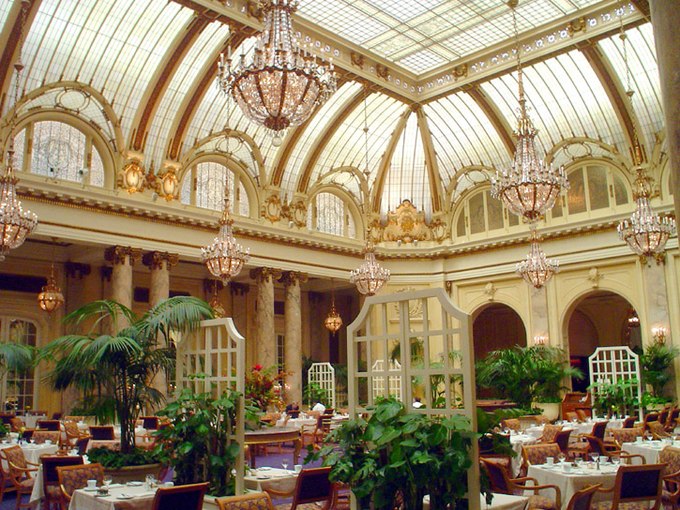 The Garden Court at the new Palace Hotel