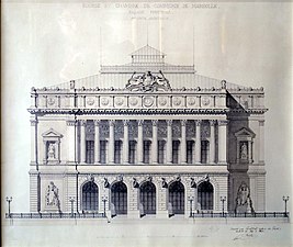 Pascal Coste, Bourse et chambre de commerce de Marseille (entre 1852 et 1860).