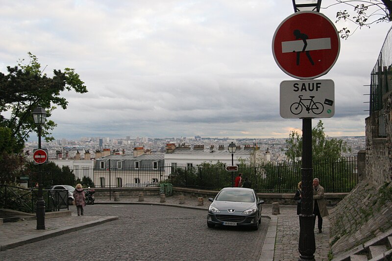 File:Paris 75018 Rue Saint-Eleuthère traffic sign no entrance (1).jpg