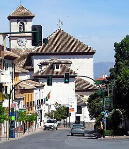 Vista de la Parroquia de la Asunción, en La Zubia