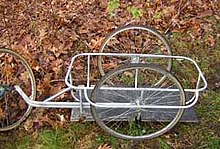 wooden bike trailer