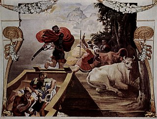 <span class="mw-page-title-main">Cattle of Helios</span> In Greek mythology, cattle owned by the sun god