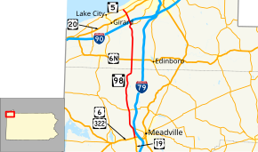 Pennsylvania Route 98 map.svg