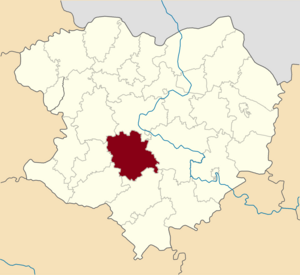 Distrito de Pervomaisky en el mapa