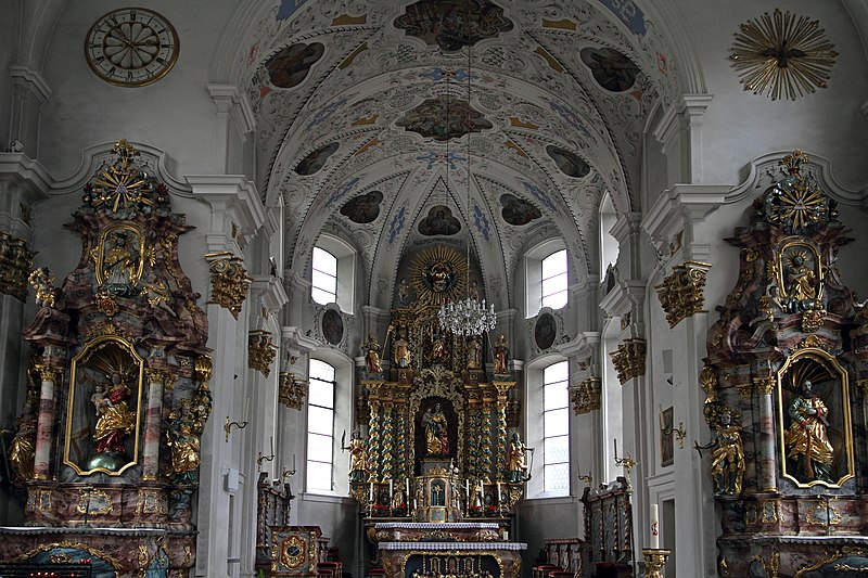 File:Pfarrkirche Geburt Mariens Hochaltar und Nebenaltäre 1745.jpg