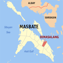 Kaart van Dimasalang