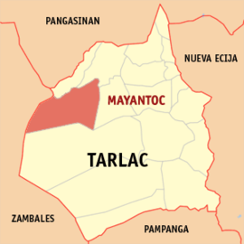 Mayantoc na Tarlac Coordenadas : 15°37'13"N, 120°22'39"E