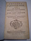 Physica Particularis (1770).