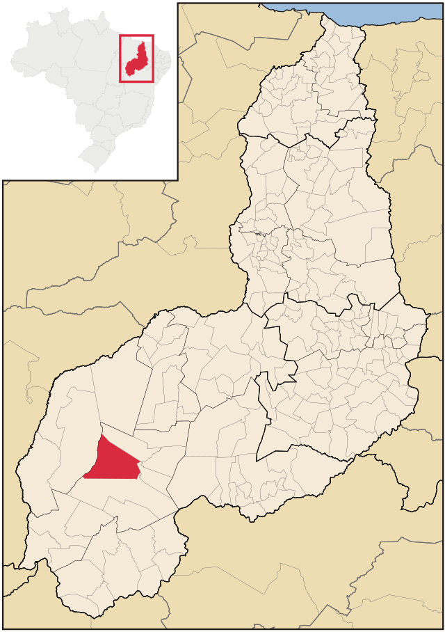 Localização de Currais no Piauí