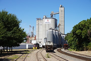 The Pilgrim's Pride feed mill in Pittsburg, Texas
