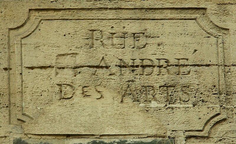 File:Plaque rue saint andre des arts saint.jpg