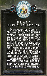 Olivia Salamanca Filipino physician