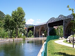 Pompegnino di Vobarno ex ponte ferroviario sul fiume Chiese 2008.jpg