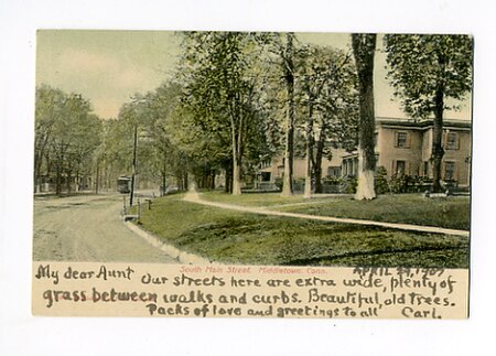 PostcardSouthMainStMiddletownCT1907